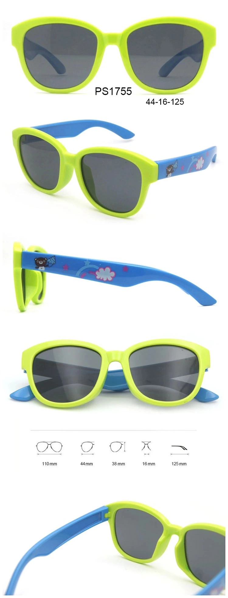 Fashionable Kids Sunglasses 2019 Custom Sun Glasses with Variety Designs