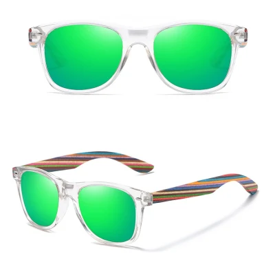 Lunettes de soleil polarisées faites à la main avec logo personnalisé en bois et bambou, offre spéciale