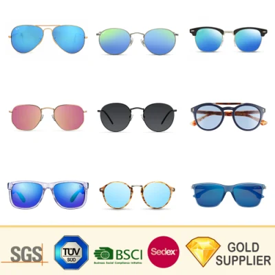 Chine Logo personnalisé en gros pas cher style de mode yeux de chat sportif rétro cadre en métal en plastique en bois bande de rayons lunettes de soleil à lentilles polorisées pour cadeau de promotion