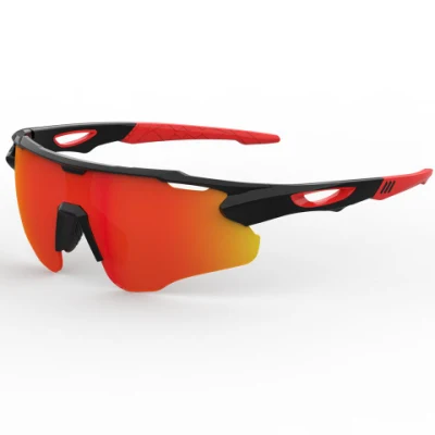 Lunettes de soleil UV400 pour vélo, cyclisme, lentille PC personnalisée, lunettes de sport