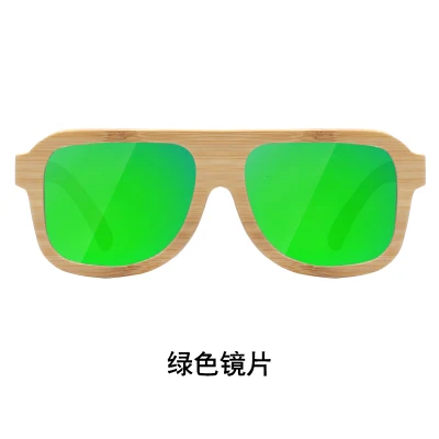 Nouvelles lunettes de soleil en bois de bambou personnalisées unisexes faites à la main
