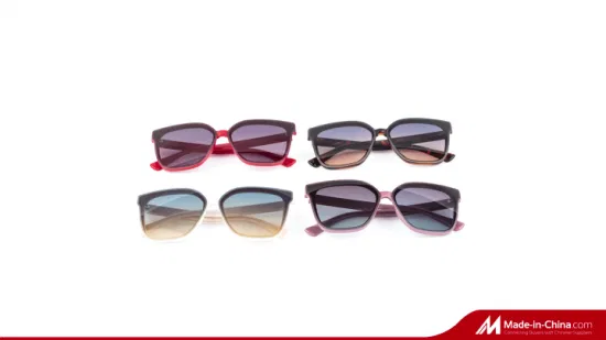 En stock lunettes carrées unisexes de mode personnalisées Chine lunettes de soleil polarisées UV400 extérieures